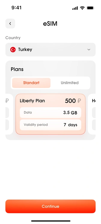 Choose a data package