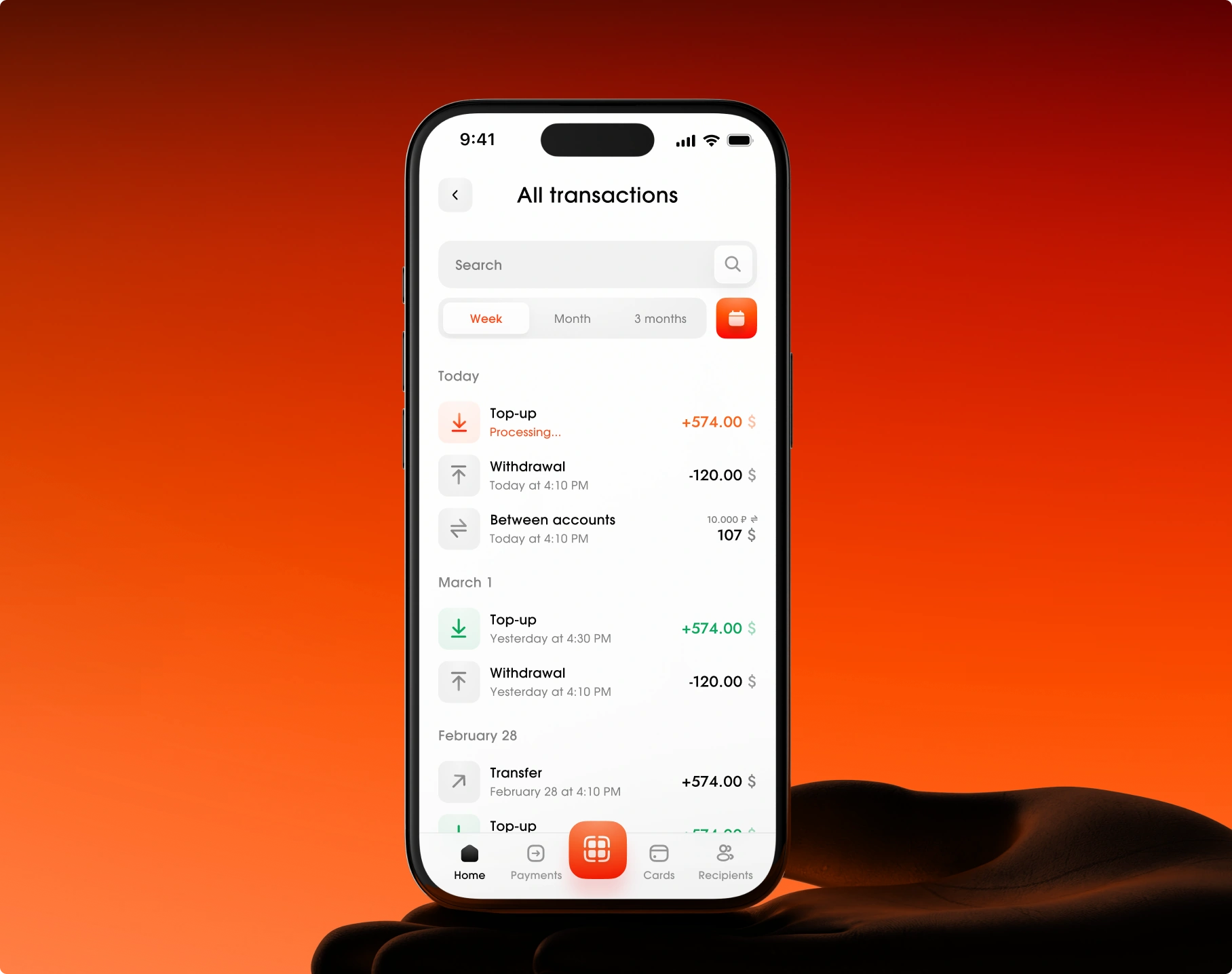 Track the status